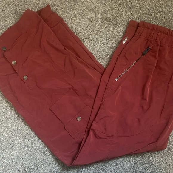 NWOT Free People Stadium Pants Wide Leg Athletic in Henna - Picture 10 of 12